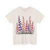 Wildflowers, Graphic T-Shirts for Women, Floral Shirt, Womens Short Sleeve, Ladies Graphic Tees #5118TTS