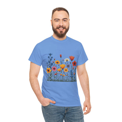 Wildflowers, Graphic T-Shirts for Women, Floral Shirt, Womens Short Sleeve, Ladies Graphic Tees #5116TTS