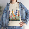 Wildflowers, Graphic T-Shirts for Women, Floral Shirt, Womens Short Sleeve, Ladies Graphic Tees #5120TTS