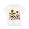 Sunflowers & Wildflowers, Graphic T-Shirts for Women, Floral Shirt, Womens Short Sleeve, Ladies Graphic Tees #5154TTS