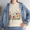 Wildflowers, Graphic T-Shirts for Women, Floral Shirt, Womens Short Sleeve, Ladies Graphic Tees #5114TTS