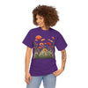 Wildflowers and Orange Roses, Graphic T-Shirts for Women, Floral Shirt, Womens Short Sleeve, Ladies Graphic Tees #5045TTS