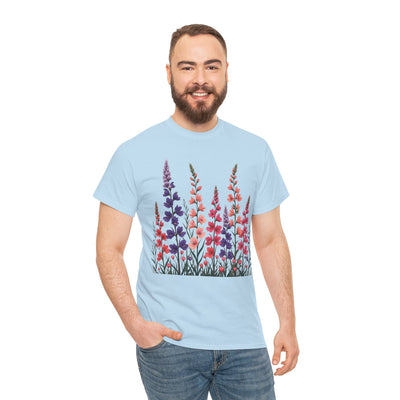 Wildflowers, Graphic T-Shirts for Women, Floral Shirt, Womens Short Sleeve, Ladies Graphic Tees #5118TTS