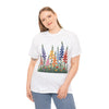 Wildflowers, Graphic T-Shirts for Women, Floral Shirt, Womens Short Sleeve, Ladies Graphic Tees #5120TTS