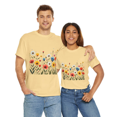 Wildflowers, Graphic T-Shirts for Women, Floral Shirt, Womens Short Sleeve, Ladies Graphic Tees #5114TTS
