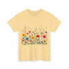 Wildflowers, Graphic T-Shirts for Women, Floral Shirt, Womens Short Sleeve, Ladies Graphic Tees #5113TTS