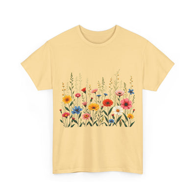 Wildflowers, Graphic T-Shirts for Women, Floral Shirt, Womens Short Sleeve, Ladies Graphic Tees #5113TTS