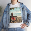 Have You Forgiven Your Ex?  Woman on Bench Looking at Waves, Forgiving T-Shirt, Forgiveness, Relationship Healing Top #5002STS
