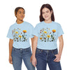 Wildflowers and a Yellow Rose, Graphic T-Shirts for Women, Floral Shirt, Womens Short Sleeve, Ladies Graphic Tees #5009TTS