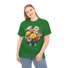 Wildflowers and Pink & Yellow Roses, Graphic T-Shirts for Women, Floral Shirt, Womens Short Sleeve, Ladies Graphic Tees #5136TTS