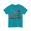 Wildflowers and a Red Rose, Graphic T-Shirts for Women, Floral Shirt, Womens Short Sleeve, Ladies Graphic Tees #5008TTS