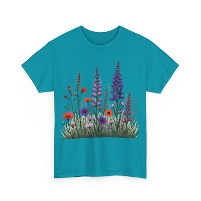 Wildflowers, Graphic T-Shirts for Women, Floral Shirt, Womens Short Sleeve, Ladies Graphic Tees #5125TTS