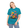 Wildflowers and Pink & Yellow Roses, Graphic T-Shirts for Women, Floral Shirt, Womens Short Sleeve, Ladies Graphic Tees #5147TTS