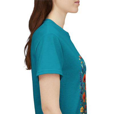 Wildflowers, Graphic T-Shirts for Women, Floral Shirt, Womens Short Sleeve, Ladies Graphic Tees #5105TTS