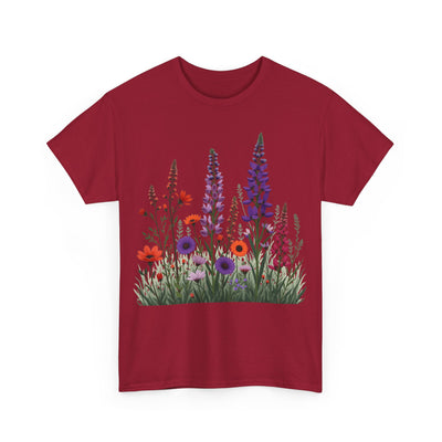 Wildflowers, Graphic T-Shirts for Women, Floral Shirt, Womens Short Sleeve, Ladies Graphic Tees #5125TTS