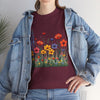 Wildflowers, Graphic T-Shirts for Women, Floral Shirt, Womens Short Sleeve, Ladies Graphic Tees #5117TTS