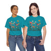 Wildflowers and Pink Roses, Graphic T-Shirts for Women, Floral Shirt, Womens Short Sleeve, Ladies Graphic Tees #5023TTS