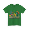 Wildflowers, Graphic T-Shirts for Women, Floral Shirt, Womens Short Sleeve, Ladies Graphic Tees #5117TTS