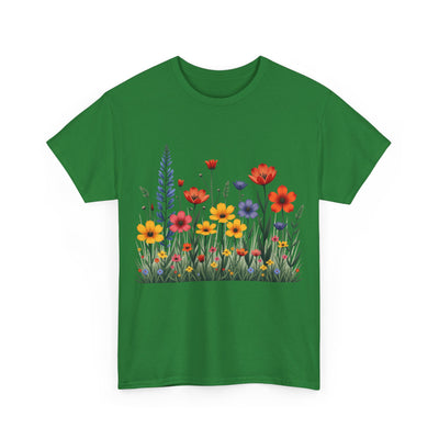 Wildflowers, Graphic T-Shirts for Women, Floral Shirt, Womens Short Sleeve, Ladies Graphic Tees #5117TTS