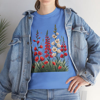 Wildflowers, Graphic T-Shirts for Women, Floral Shirt, Womens Short Sleeve, Ladies Graphic Tees #5122TTS