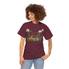 Wildflowers and White Roses, Graphic T-Shirts for Women, Floral Shirt, Womens Short Sleeve, Ladies Graphic Tees #5039TTS