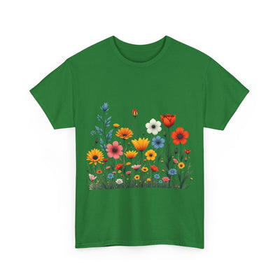 Wildflowers, Graphic T-Shirts for Women, Floral Shirt, Womens Short Sleeve, Ladies Graphic Tees #5115TTS