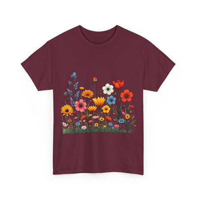 Wildflowers, Graphic T-Shirts for Women, Floral Shirt, Womens Short Sleeve, Ladies Graphic Tees #5115TTS