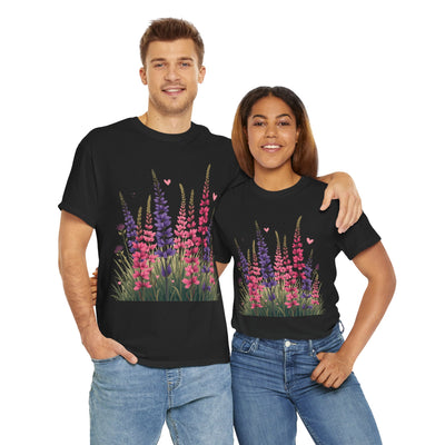 Wildflowers, Graphic T-Shirts for Women, Floral Shirt, Womens Short Sleeve, Ladies Graphic Tees #5119TTS