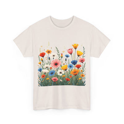 Wildflowers, Graphic T-Shirts for Women, Floral Shirt, Womens Short Sleeve, Ladies Graphic Tees #5108TTS