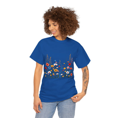 Wildflowers, Graphic T-Shirts for Women, Floral Shirt, Womens Short Sleeve, Ladies Graphic Tees #5107TTS