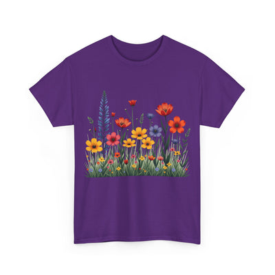 Wildflowers, Graphic T-Shirts for Women, Floral Shirt, Womens Short Sleeve, Ladies Graphic Tees #5117TTS