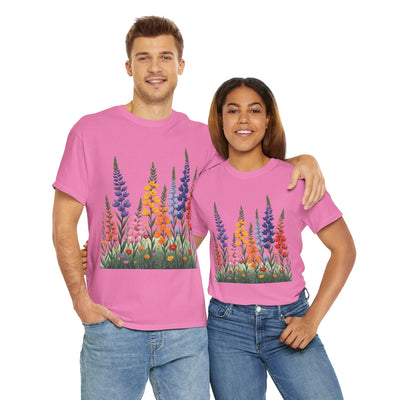 Wildflowers, Graphic T-Shirts for Women, Floral Shirt, Womens Short Sleeve, Ladies Graphic Tees #5120TTS