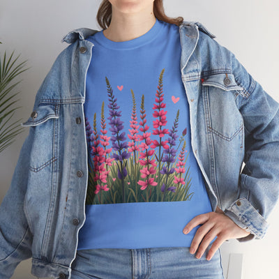 Wildflowers, Graphic T-Shirts for Women, Floral Shirt, Womens Short Sleeve, Ladies Graphic Tees #5119TTS