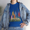 Wildflowers, Graphic T-Shirts for Women, Floral Shirt, Womens Short Sleeve, Ladies Graphic Tees #5120TTS