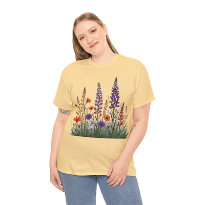 Wildflowers, Graphic T-Shirts for Women, Floral Shirt, Womens Short Sleeve, Ladies Graphic Tees #5125TTS