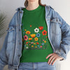 Wildflowers, Graphic T-Shirts for Women, Floral Shirt, Womens Short Sleeve, Ladies Graphic Tees #5115TTS