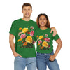 Wildflowers and Pink & Yellow Roses, Graphic T-Shirts for Women, Floral Shirt, Womens Short Sleeve, Ladies Graphic Tees #5148TTS