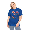 Wildflowers and Pink Roses, Graphic T-Shirts for Women, Floral Shirt, Womens Short Sleeve, Ladies Graphic Tees #5015TTS