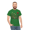 Wildflowers and a Red Rose, Graphic T-Shirts for Women, Floral Shirt, Womens Short Sleeve, Ladies Graphic Tees #5008TTS
