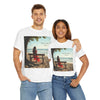 Have You Forgiven Your Ex?  Woman on Bench Looking at Waves, Forgiving T-Shirt, Forgiveness, Relationship Healing Top #5002STS