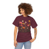 Wildflowers and Pink Roses, Graphic T-Shirts for Women, Floral Shirt, Womens Short Sleeve, Ladies Graphic Tees #5023TTS