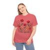 Wildflowers and Red Roses, Graphic T-Shirts for Women, Floral Shirt, Womens Short Sleeve, Ladies Graphic Tees #5034TTS