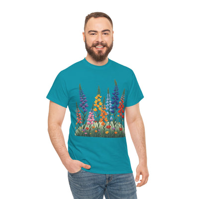 Wildflowers, Graphic T-Shirts for Women, Floral Shirt, Womens Short Sleeve, Ladies Graphic Tees #5120TTS