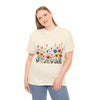 Wildflowers, Graphic T-Shirts for Women, Floral Shirt, Womens Short Sleeve, Ladies Graphic Tees #5114TTS