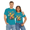 Wildflowers and Pink & Yellow Roses, Graphic T-Shirts for Women, Floral Shirt, Womens Short Sleeve, Ladies Graphic Tees #5137TTS
