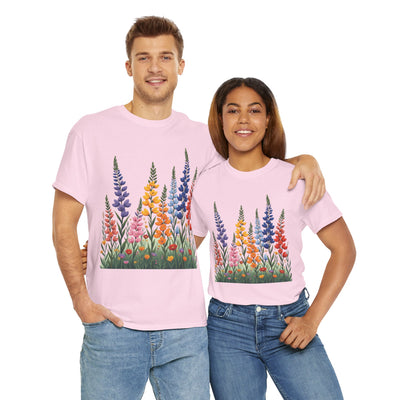 Wildflowers, Graphic T-Shirts for Women, Floral Shirt, Womens Short Sleeve, Ladies Graphic Tees #5120TTS