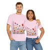 Wildflowers, Graphic T-Shirts for Women, Floral Shirt, Womens Short Sleeve, Ladies Graphic Tees #5109TTS