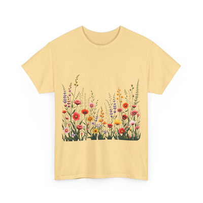 Wildflowers, Graphic T-Shirts for Women, Floral Shirt, Womens Short Sleeve, Ladies Graphic Tees #5104TTS