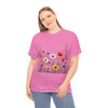 Wildflowers, Graphic T-Shirts for Women, Floral Shirt, Womens Short Sleeve, Ladies Graphic Tees #5109TTS