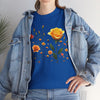 Wildflowers and a Yellow Rose, Graphic T-Shirts for Women, Floral Shirt, Womens Short Sleeve, Ladies Graphic Tees #5010TTS